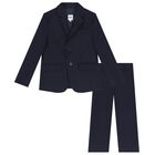 Boys Navy Blue Suit, 1, hi-res