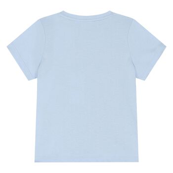 Younger Boys Blue Logo T-Shirt