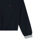 Girls Navy Blue Logo Sweatshirt, 2, hi-res