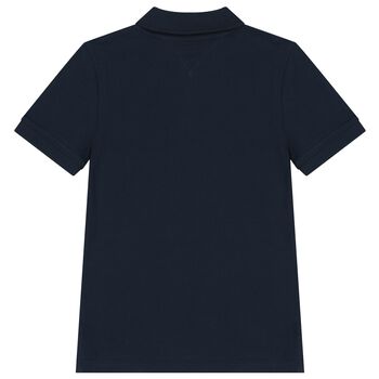 Boys Navy Blue Logo Polo Shirt