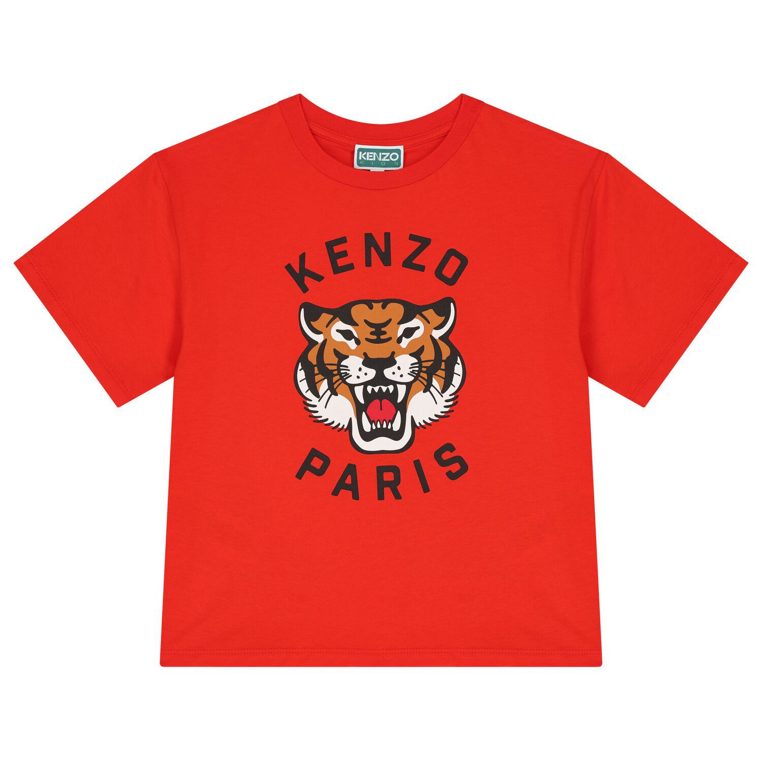 Boys Red Tiger T-Shirt, 3, hi-res image number null