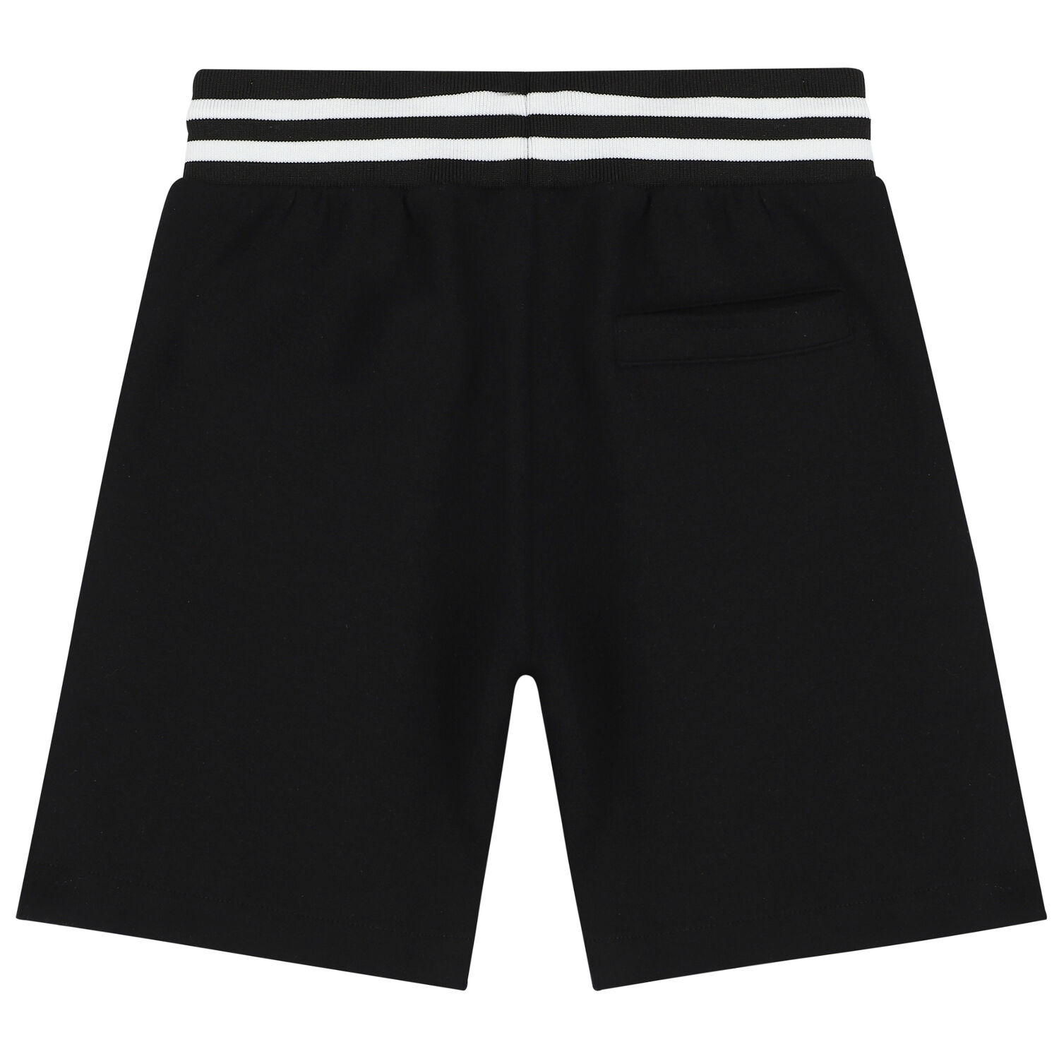 Boys Black Logo Shorts, 1, hi-res