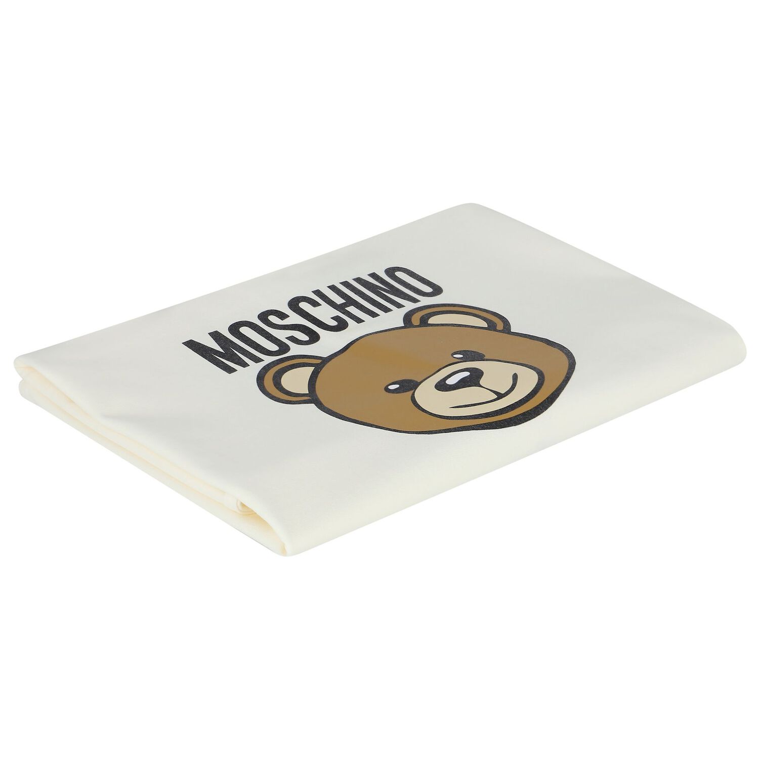 Ivory Teddy Bear Logo Baby Blanket, 1, hi-res