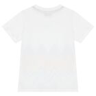 Boys White Zig Zag T-Shirt, 1, hi-res