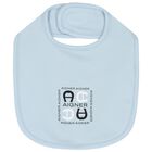 Baby Boys Blue Logo Bib, 1, hi-res