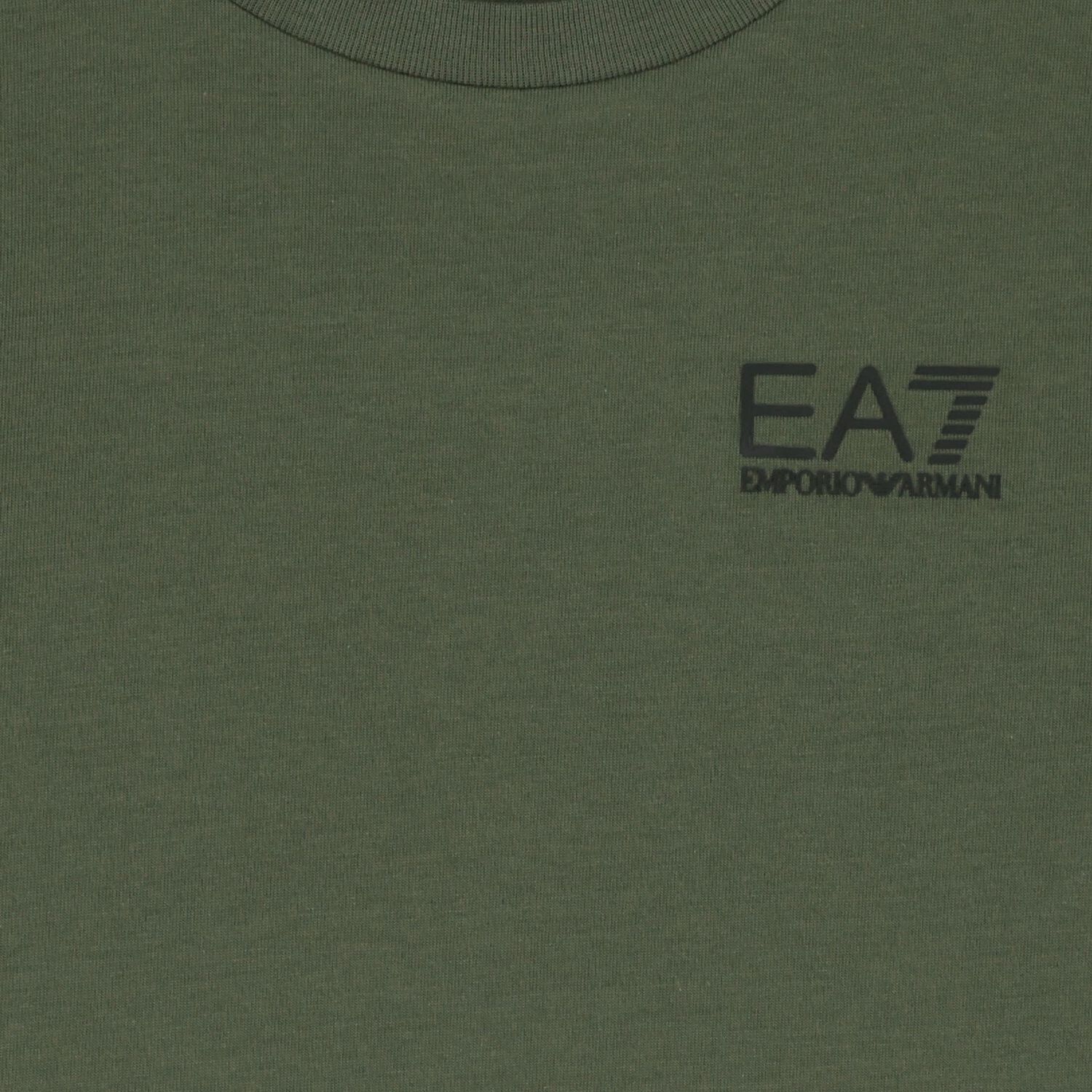 Boys Green Logo Long Sleeve Top, 4, hi-res