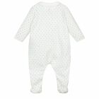 Baby Boys White & Blue Star Babygrow, 1, hi-res