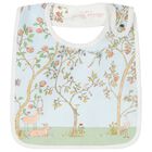 Baby Boys Blue & Ivory In Bloom Bib, 2, hi-res
