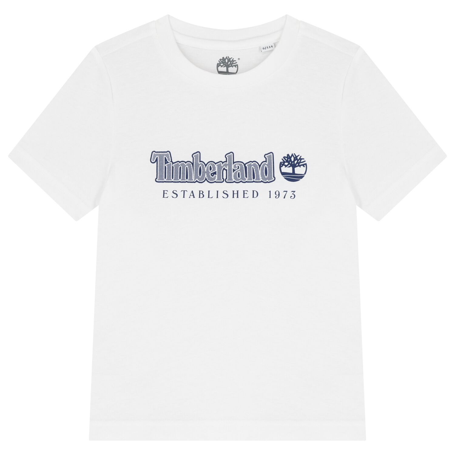 Boys White Logo T-Shirt, 4, hi-res