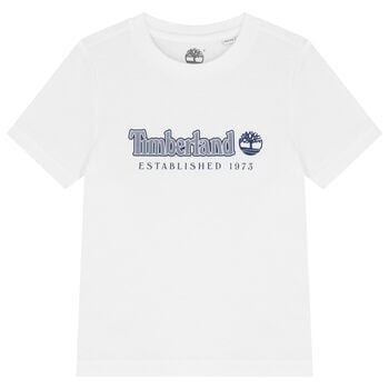 Boys White Logo T-Shirt