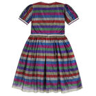 Girls Tulle Special Occasion Glitter Dress, 1, hi-res