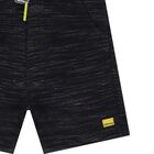 Younger Girls Black Jersey Shorts, 1, hi-res