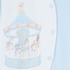 Baby Boys White & Blue Carousel Babygrow, 2, hi-res