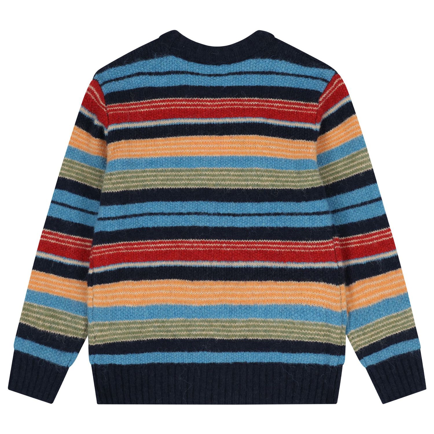 Boys Multi-Coloured Striped Jacket, 1, hi-res