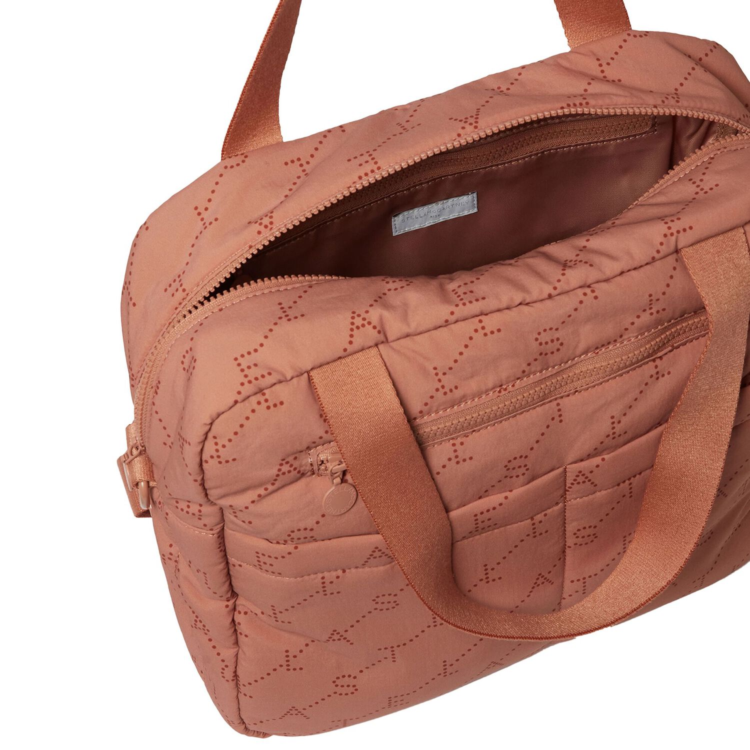Beige Logo Baby Changing Bag, 1, hi-res