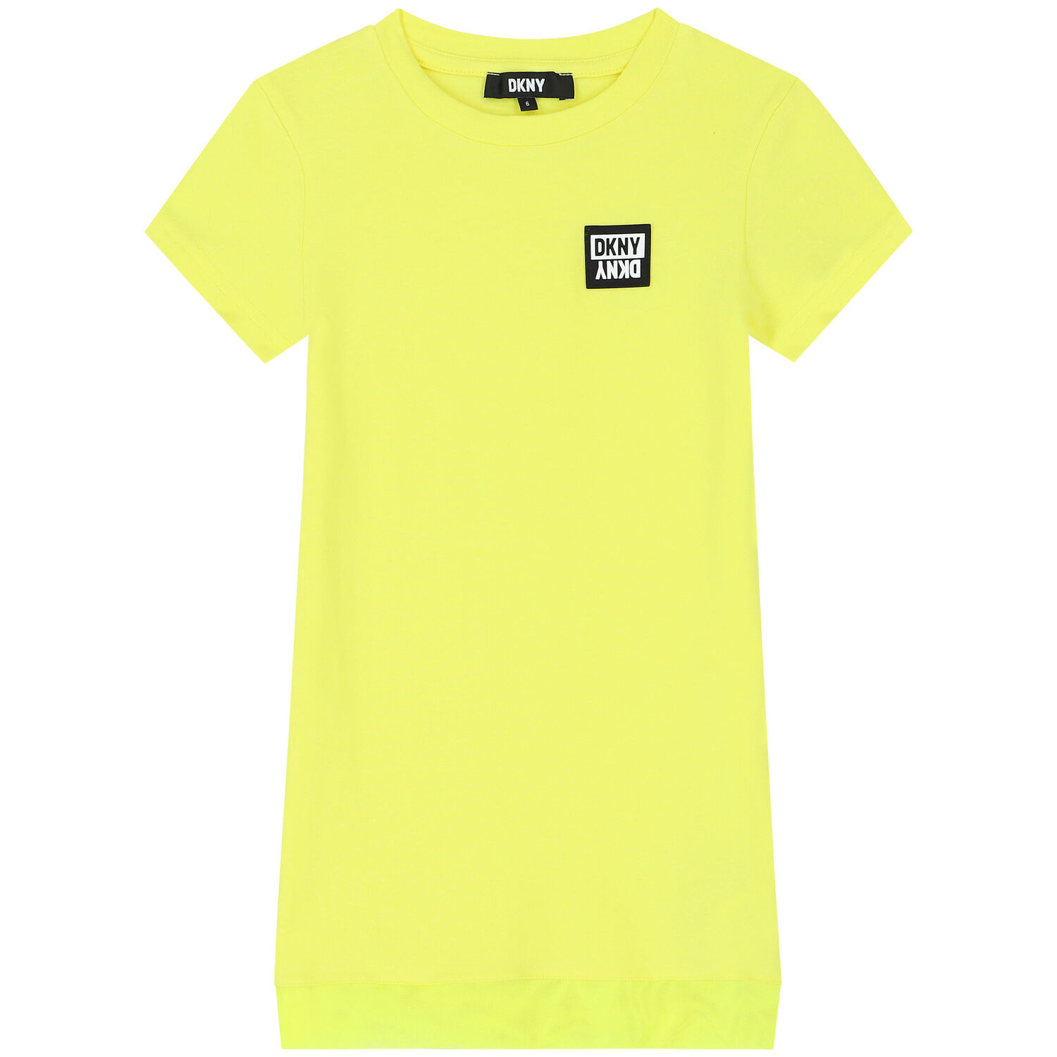 Girls Yellow Logo Dress, 1, hi-res image number null