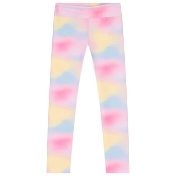 Girls Multi-Coloured Logo Leggings