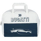 White & Navy Logo Baby Changing Bag, 1, hi-res
