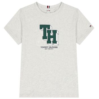 Boys Grey Logo T-Shirt