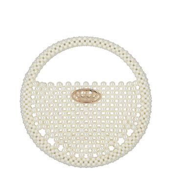 Girls Ivory Pearl Handbag