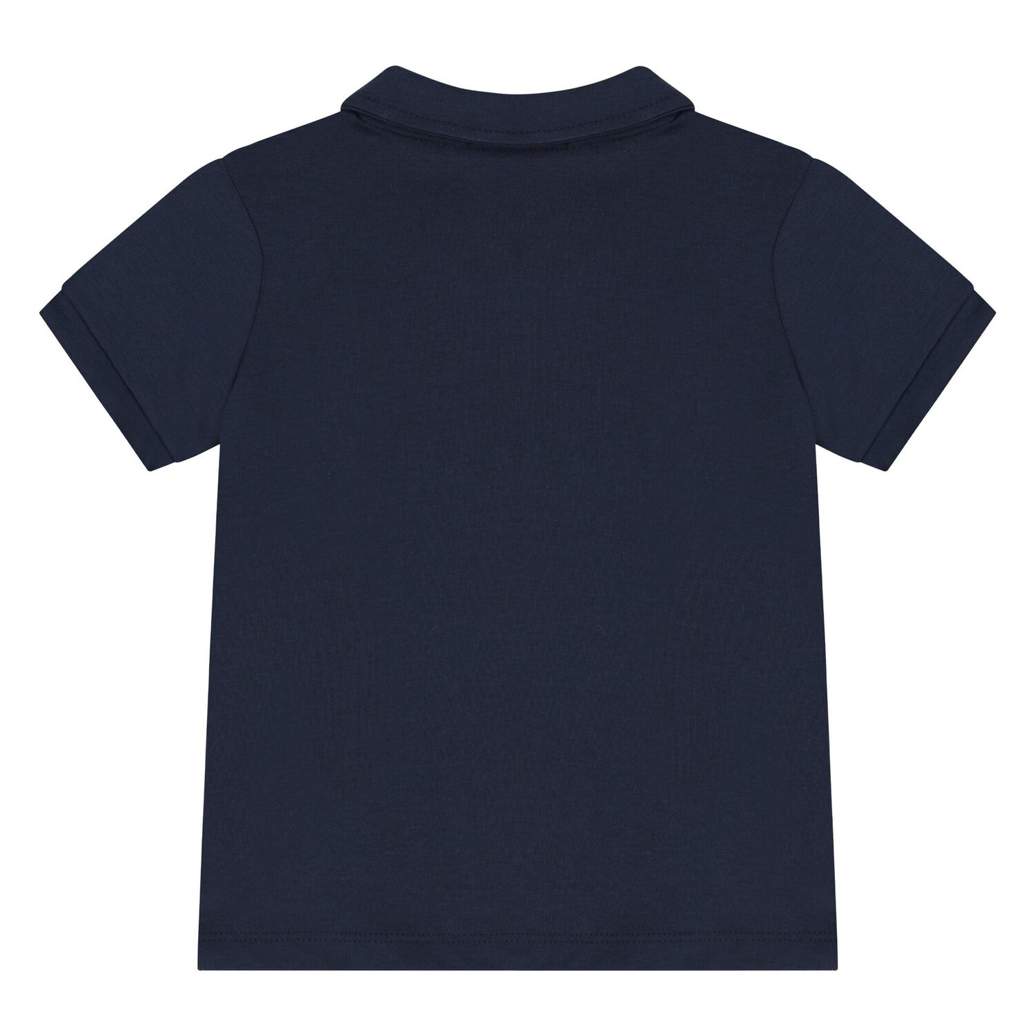 Younger Boys Navy Blue Logo Polo Shirt, 2, hi-res