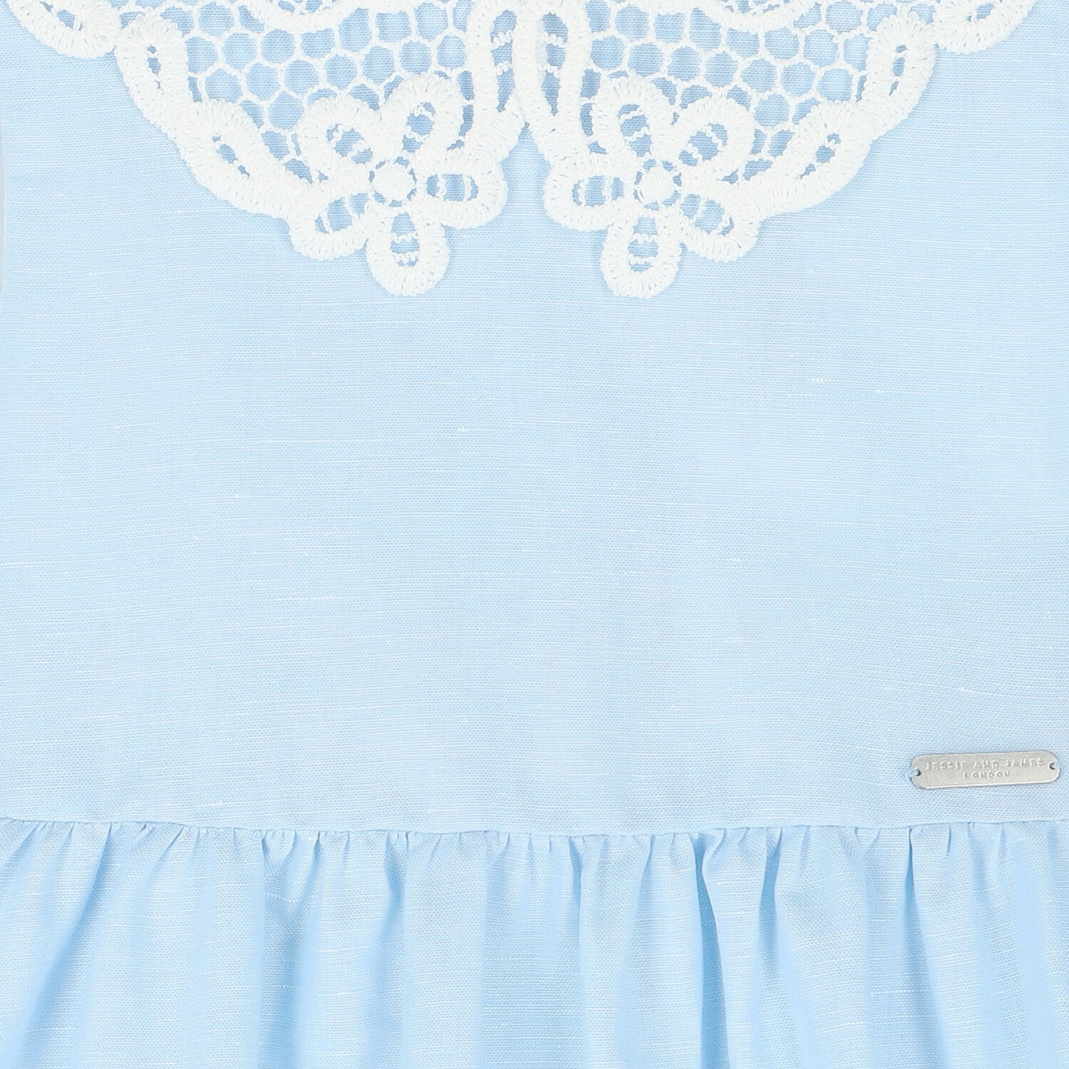 Girls Blue & Ivory Dress, 1, hi-res image number null