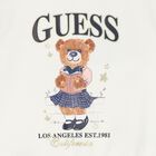 Girls Ivory Teddy Bear Logo Sweatshirt, 1, hi-res