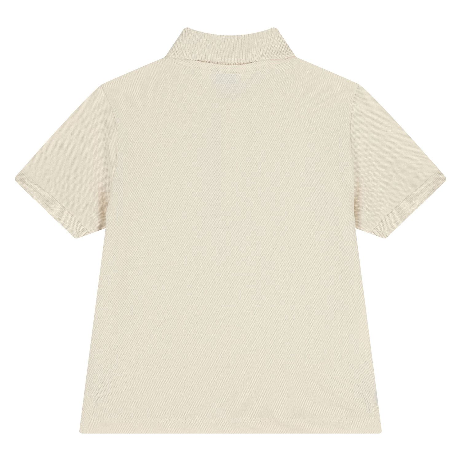 Younger Boys Beige Logo Polo Shirt, 3, hi-res