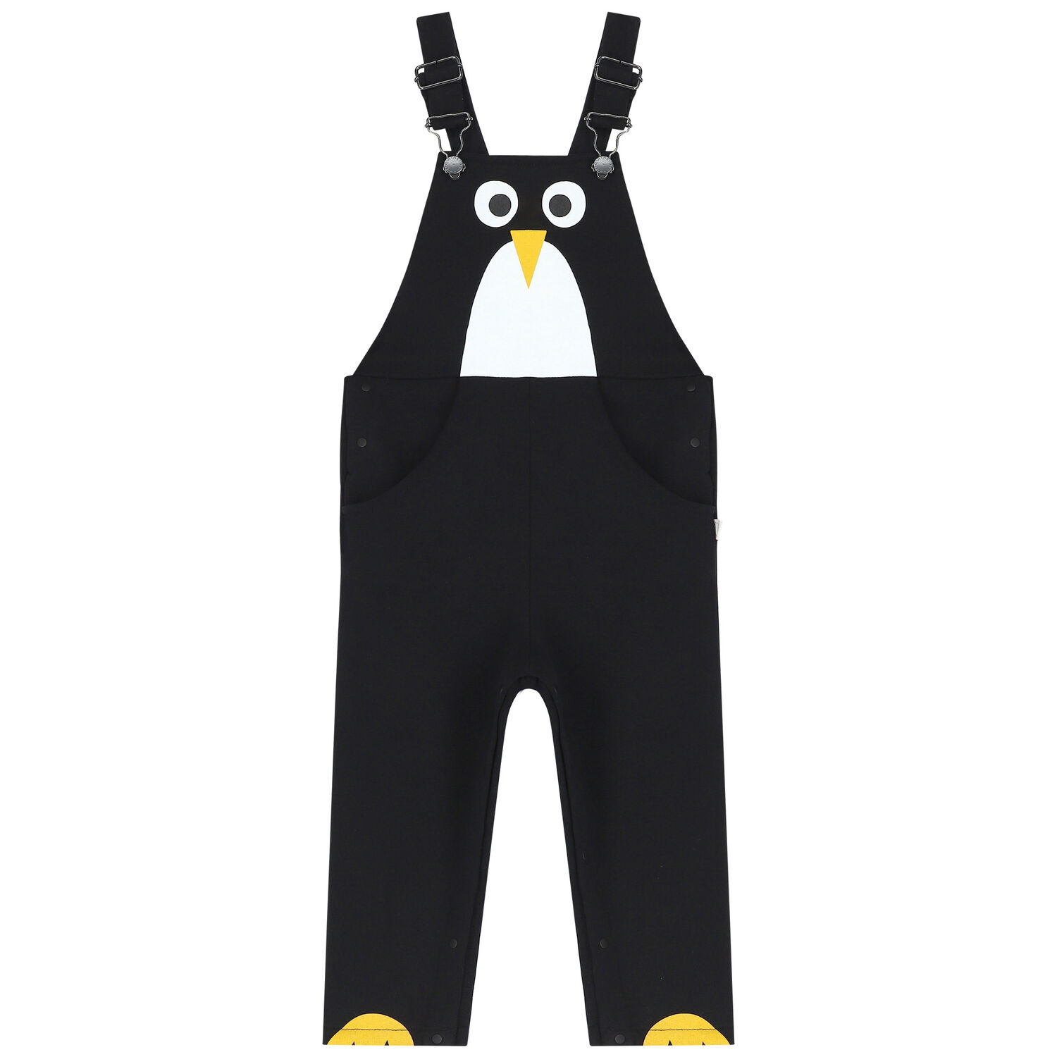Younger Boys Black Penguin Dungaree, 1, hi-res