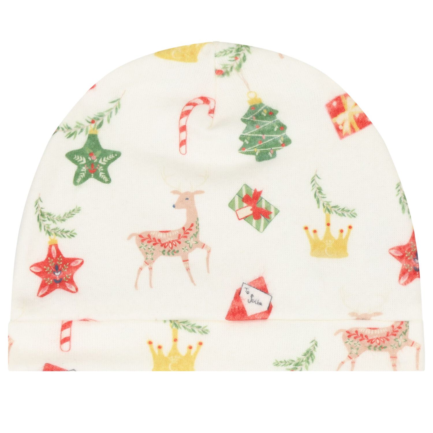 Baby Boys Ivory Festive Babygrow Set, 1, hi-res