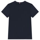 Boys Navy Blue Varsity Logo T-Shirt, 1, hi-res