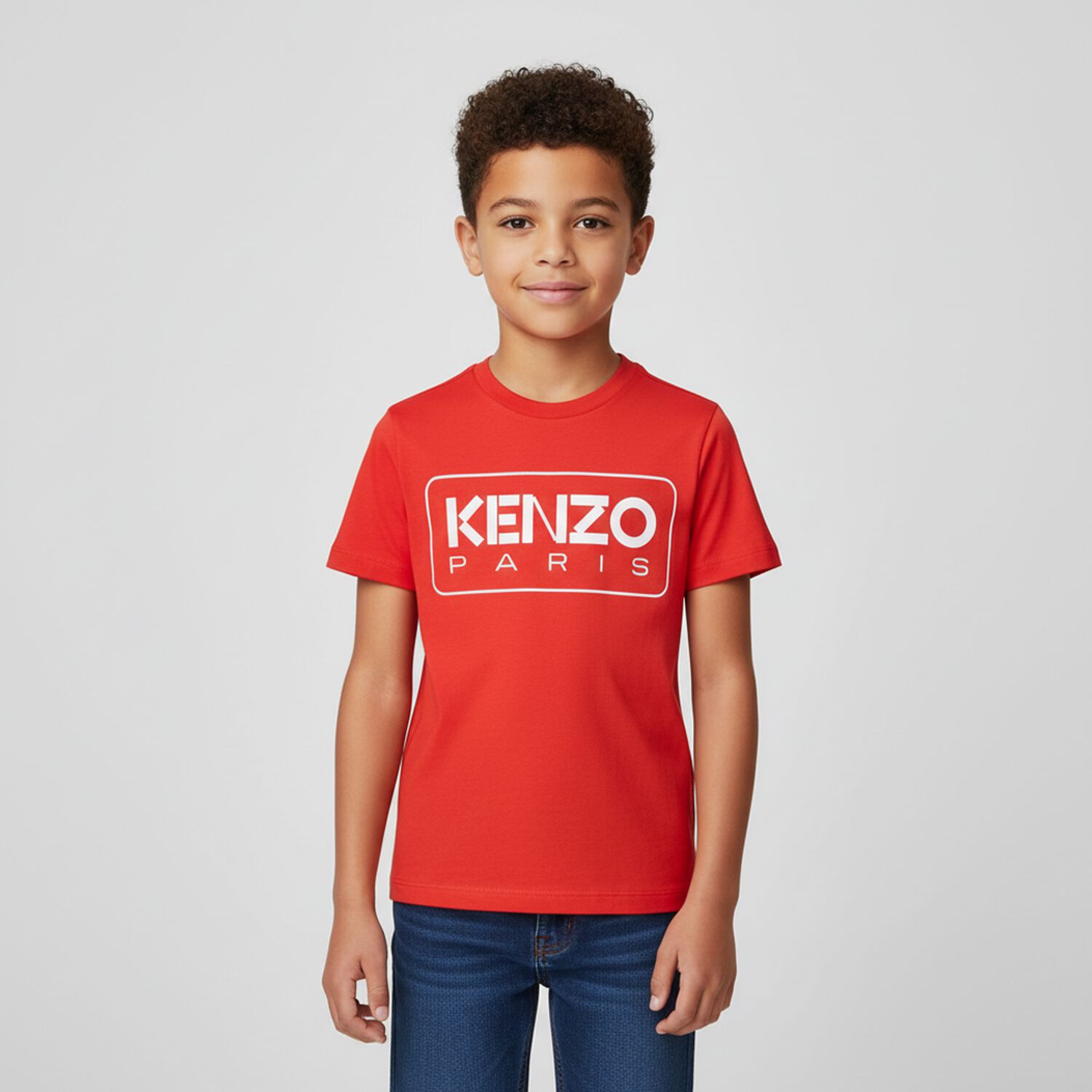 Boys Red Logo T-Shirt, 3, hi-res