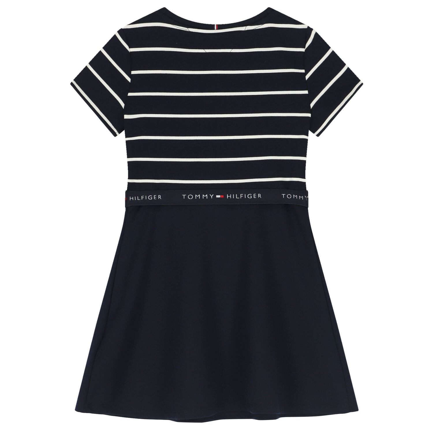 Girls Navy Blue Logo Dress, 4, hi-res