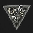 Girls Black Sequin Logo T-Shirt , 3, hi-res