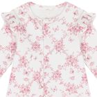 Baby Girls White & Pink Floral & Butterflies Babygrow Set, 1, hi-res