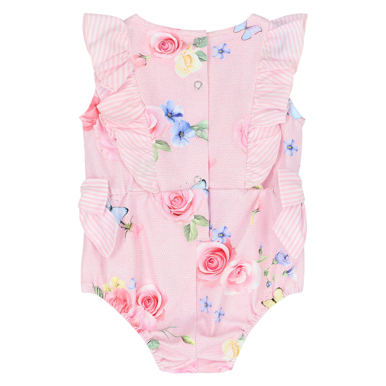 Baby Girls Pink Floral Bodysuit Set, 1, hi-res