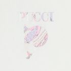 Baby Girls White & Pink Ruffled Iride Blanket, 2, hi-res