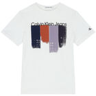 Boys White Logo T-Shirt, 1, hi-res