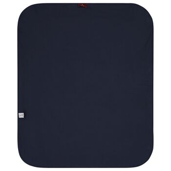 Baby Boys Navy Blue & Gold Logo Blanket