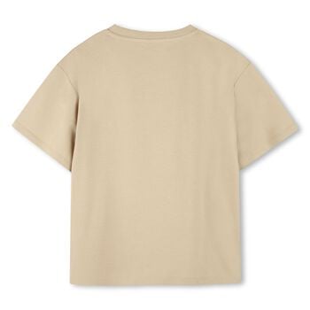 Beige Tiger Logo T-Shirt