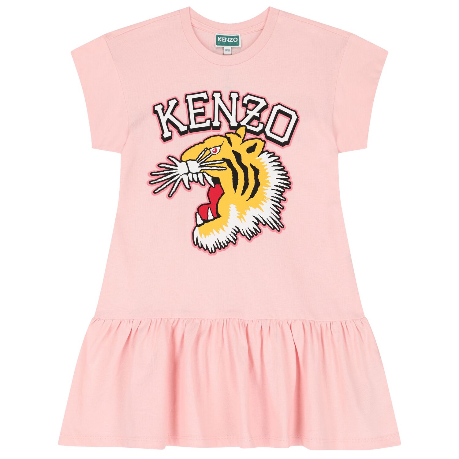 Girls Pink Tiger Logo Dress, 1, hi-res