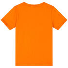 Boys Orange Logo T-Shirt, 4, hi-res