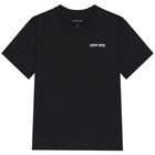 Boys Black Logo T-Shirt, 1, hi-res
