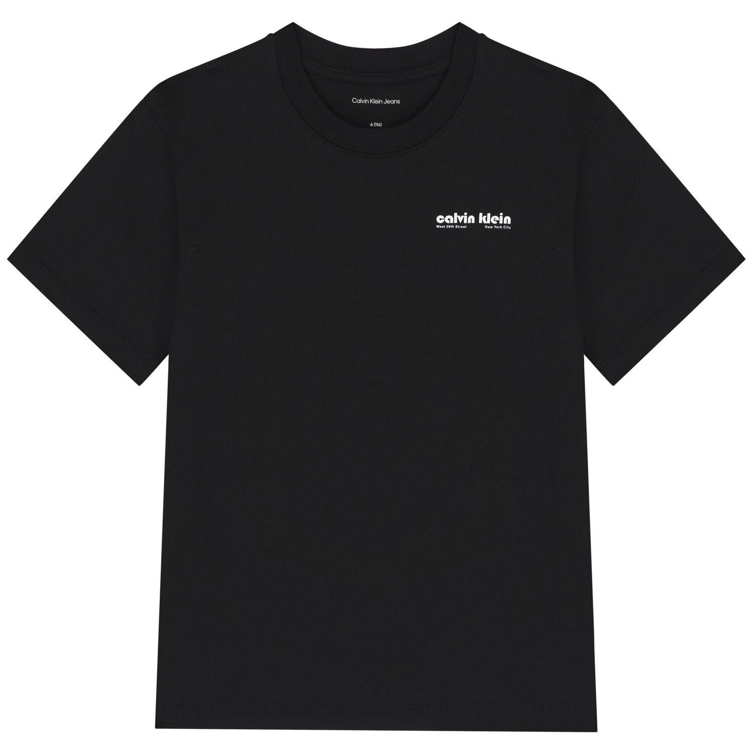 Boys Black Logo T-Shirt, 1, hi-res