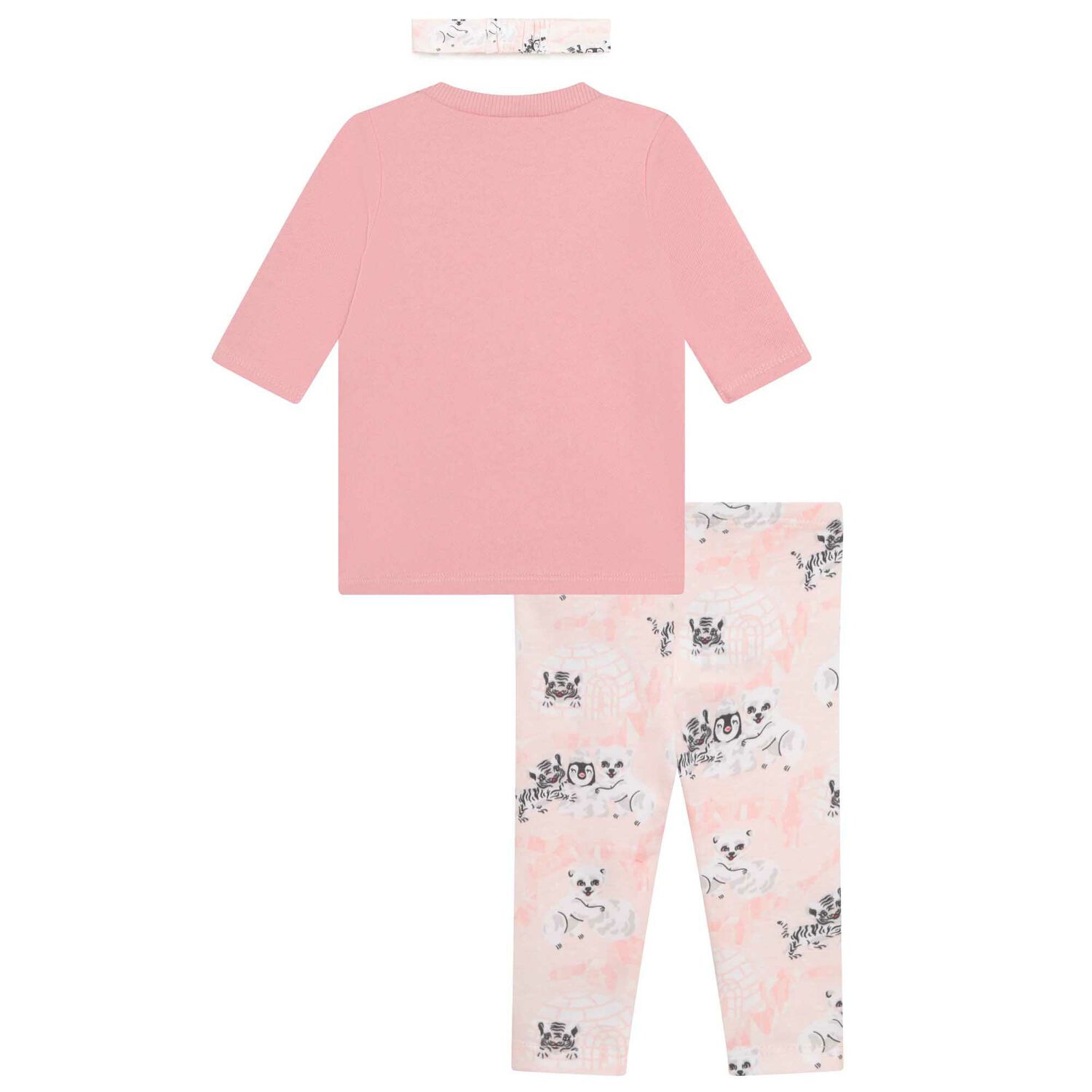 Baby Girls Pink Logo Leggings Set, 1, hi-res