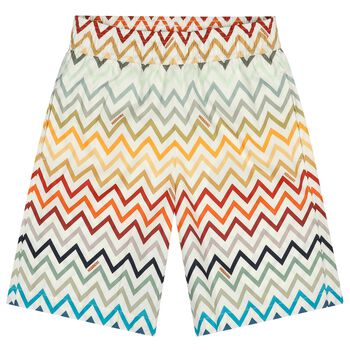 Boys Multi-Coloured Zig Zag Swim Shorts