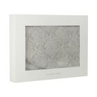 Grey Logo Knitted Baby Blanket, 1, hi-res