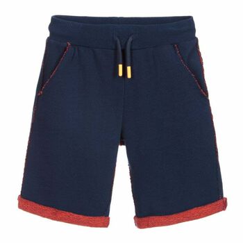 Boys Navy Logo Shorts