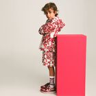 Boys White & Red Majolica Shorts, 1, hi-res