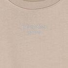 Girls Beige Logo Dress, 1, hi-res